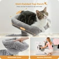 thumbnail image 4 of PAWZ Road Cat Tree 29.5" Sisal Cat Scratching Posts Tower Hammock Top Perch for Indoor Cats,Gray, 4 of 12