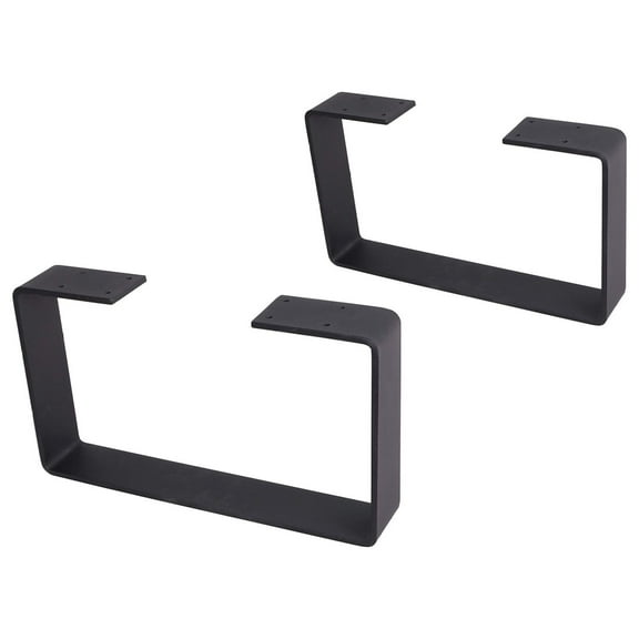 2 x 8"Coffee Table Legs,U Shaped Heavy Duty Solid Steel Table Legs,Cabinet Legs,Sofa Legs,Black