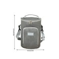 thumbnail image 2 of Insulated Round Bento Lunch Bag for Students with Thick Foam Cooler, Waterproof Lining, 6.4L Capacity for Picnic and Food Storage, 2 of 6