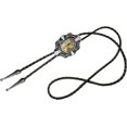 thumbnail image 2 of GHSDFBB Golden Initial A to Z in Flower Nursery Cowboy Bolo Tie with Cowhide Rope, 2 of 4