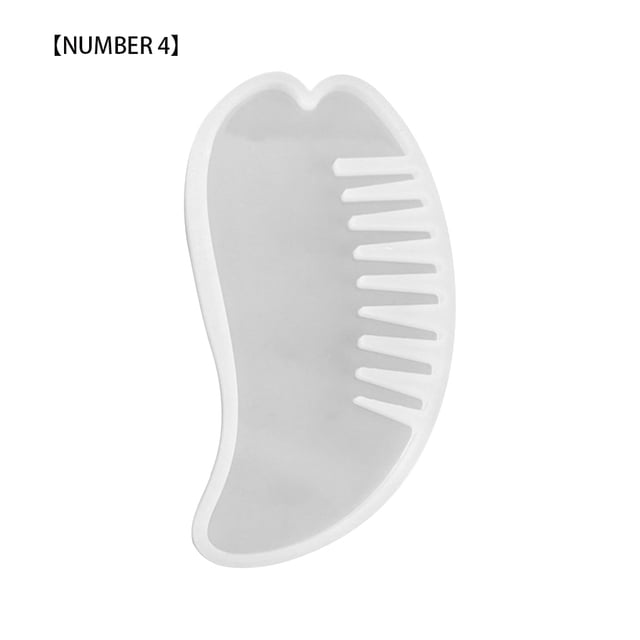 facefd Silicone Comb Mold Mirror Portable Comb Mould Reusable DIY Jewelry Making Tool, Type 4