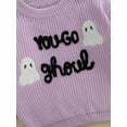 thumbnail image 6 of ZINTAOZT Toddler Baby Girl Halloween Clothes Ghost Knitted Oversized Sweater Long Sleeve Pullover Knitwear 12M-5T, 6 of 8