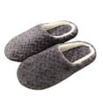 thumbnail image 1 of Winter Warm Slippers Jacquard Soft Anti-slip House Slippers Fluffy Slippers, 1 of 10