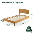 thumbnail image 6 of Zinus Allen 35" Mid Century Wood Platform Bed Frame, Twin, 6 of 13
