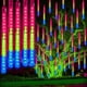 thumbnail image 3 of Juego de 1/2/3/4 luces de cadena con forma de lluvia de meteoritos, guirnaldas de hadas para la calle, decoraciones para árboles de Navidad para exteriores, luces de jardín para Año Nuevo, 3 of 5