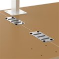 thumbnail image 3 of Scranton & Co Engineered Wood 2 Person Desk with Mobile Storage in Natural Elm, 3 of 9