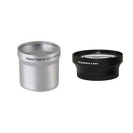 TelePhoto Tele Lens + LA-DC52G Tube bundle for Canon Powershot A570, Canon A590