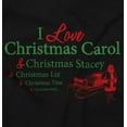 thumbnail image 2 of Funny Christmas Carol Dating Player Womens Slim Fit Graphic Tee Brisco Brands S, 2 of 5
