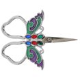 thumbnail image 4 of Vintage Embroidery Scissors Butterfly Shaped Practical Ergonomic Handle Scissors for Sewing DIY Silver Green Purple, 4 of 14