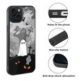 thumbnail image 2 of WIRESTER Shockproof Soft Rubber Cover Case for Apple iPhone 15 6.1" 2023 (NOT FIT Apple iPhone 15 Plus 6.7" 2023), Ghost Halloween, 2 of 5