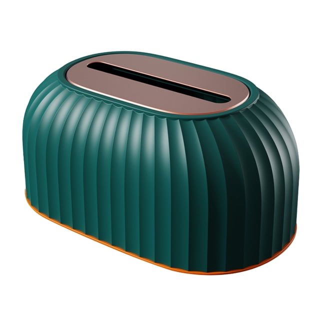 Caja de papel Injueey organizador sanitario servilletero dispensador Verde oscuro