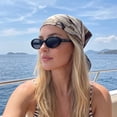 thumbnail image 3 of Unisex Oval Sunglasses - Retro 90s Style Lightweight UV Protection Eyewear for Men and Women Black, 3 of 4