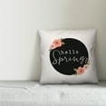 thumbnail image 2 of Creative Products Hello Spring Floral 18x18 Spun Poly Pillow, 2 of 2