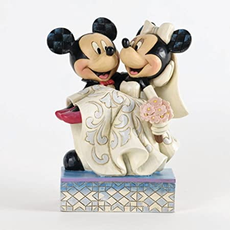 mickey and minnie christmas statue