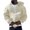 Beige, variant on MIASHUI Unisex Full Zip Up Solid Color Hooded Sweatshirtå¨Ñ
ç·¨Trendy Casual Hop Style Open Front Jacket Grey,L