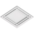 thumbnail image 1 of Ekena Millwork CMP12X8DD 8 x 12 in. Rectangle Diamant Architectural Grade Médaillon de Plafond Contemporain PVC, 1 of 1
