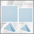 thumbnail image 5 of Lann's Linens Set of 12 Reusable Cloth Dinner Napkins, 20-inch Polyester Fabric Napkins for Holidays, Weddings and Events, Machine Washable, Baby Blue, 5 of 9