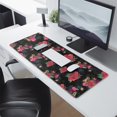 thumbnail image 2 of Long Mouse Pads for Desk,Pioneer Flower Floral Print Pattern Desk Mats on Top Of Desks, Desk Mouse Pad Extra Large with 3mm Non-Slip Base and Stitched Edge for Gaming,Office,Work,Home 31.5"x11.8", 2 of 6