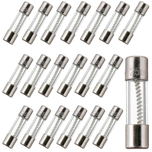 T3.15AL250V 5x20mm 3.15A 250V Slow Blow Fuses 3.15 Amp 250 Volt 0.2 x 0.78 Inch Glass Tube(Pack of 20 Pcs)