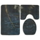 thumbnail image 1 of ABPHQTO Círculos de deslumbramiento de agua corporal Juego de alfombras de baño de 3 piezas Alfombra de baño Alfombra de contorno y tapa de inodoro, 1 of 2