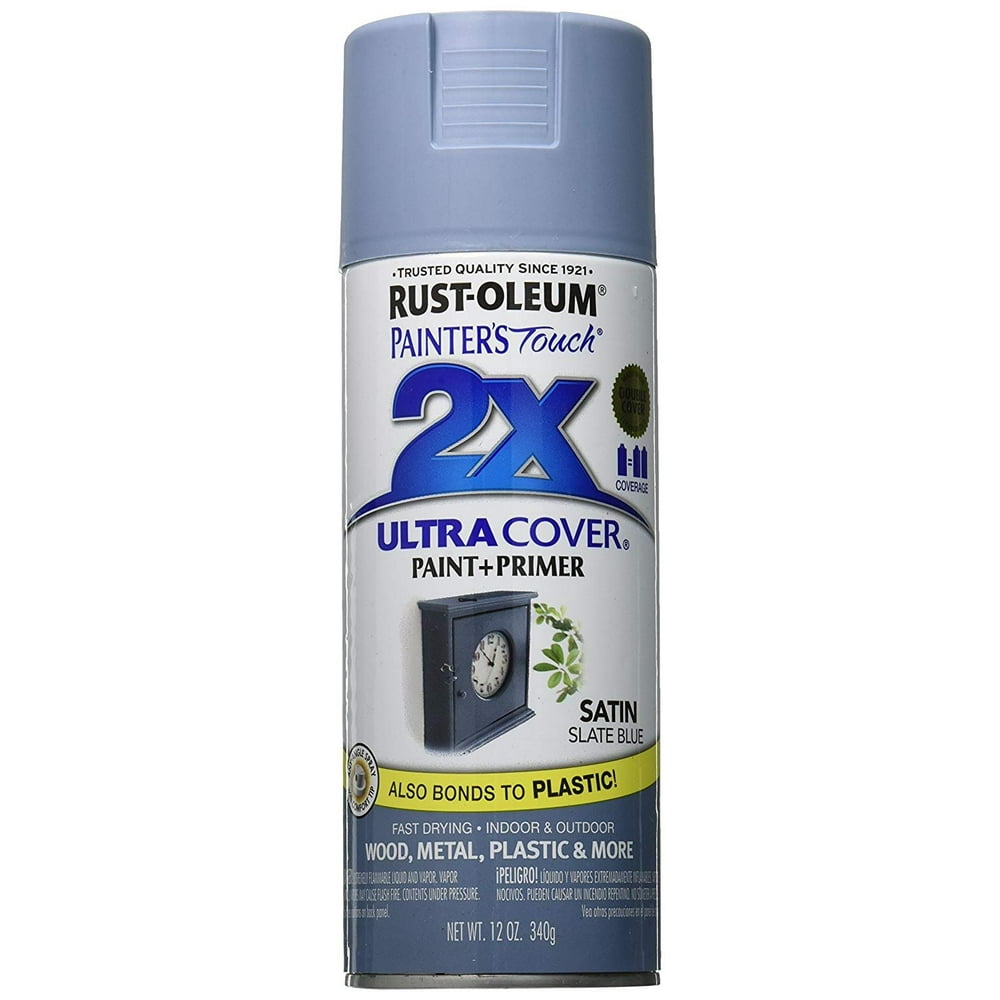 RustOleum 249066 Painter's Touch 2X Ultra Cover, 12Ounce, Satin Slate Blue