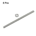 thumbnail image 3 of Unique Bargains 6Pack M6 x 400mm Fully Threaded Rod w 6Pack Hex Nuts, 1mm Pitch 304 Stainless Steel Right Hand Threaded Rod, 3 of 4
