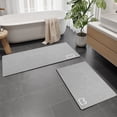 thumbnail image 4 of Suncoda Bathroom Rugs, Soft Memory Foam Bath Mat - Non Slip Absorbent Thick Bath Matt, Rubber Back Shower Rug, Toilet Mats Bath, Mats for Bathroom Floor Toilet, Door Mat Washable, 4 of 6