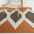 thumbnail image 2 of Balta Barone Striped Trellis Indoor/Outdoor Area Rug 5'3" x 7' - Orange, 2 of 5