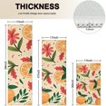 thumbnail image 4 of Oranges Flowers Beige Pattern Kitchen Rugs Sets Of 3,Kitchen Runner Rugs Non Skid Washable,Decorative Kitchen Floor Mats for Kitchen,Sink,Laundry,17"x30"+ 17"x47" + 17"x59", 4 of 6