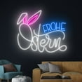 thumbnail image 3 of Handmadetneonsign Frohe Ostern Neon Sign, Frohe Ostern Led Sign, Happy Easter Neon Light Decor, 3 of 5