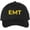 Black/Gold, variant on EMT Embroidered Text Baseball Cap | Emergency Medical Technician Paramedics Professional Hat | Structured (Black/Gold)