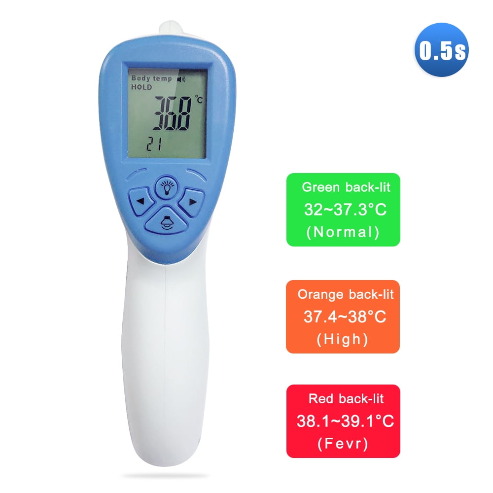 8QzJs1Tg Baby Non-Contact LCD Digital IR Infrared Thermometer Forehead Temperature Meter Convenient Time Saving Replacing Traditional Mercury Thermometer 