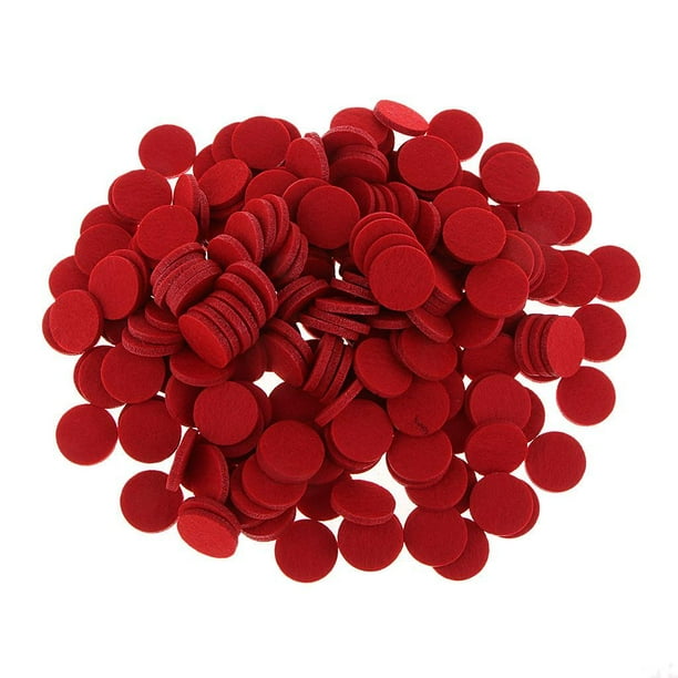Qarigey 200 piezas 21 mm aromaterapia aceite esencial difusor medallón almohadillas de repuesto naranja Ropa, zapatos y accesorios Miscelánea rojo 200 piezas