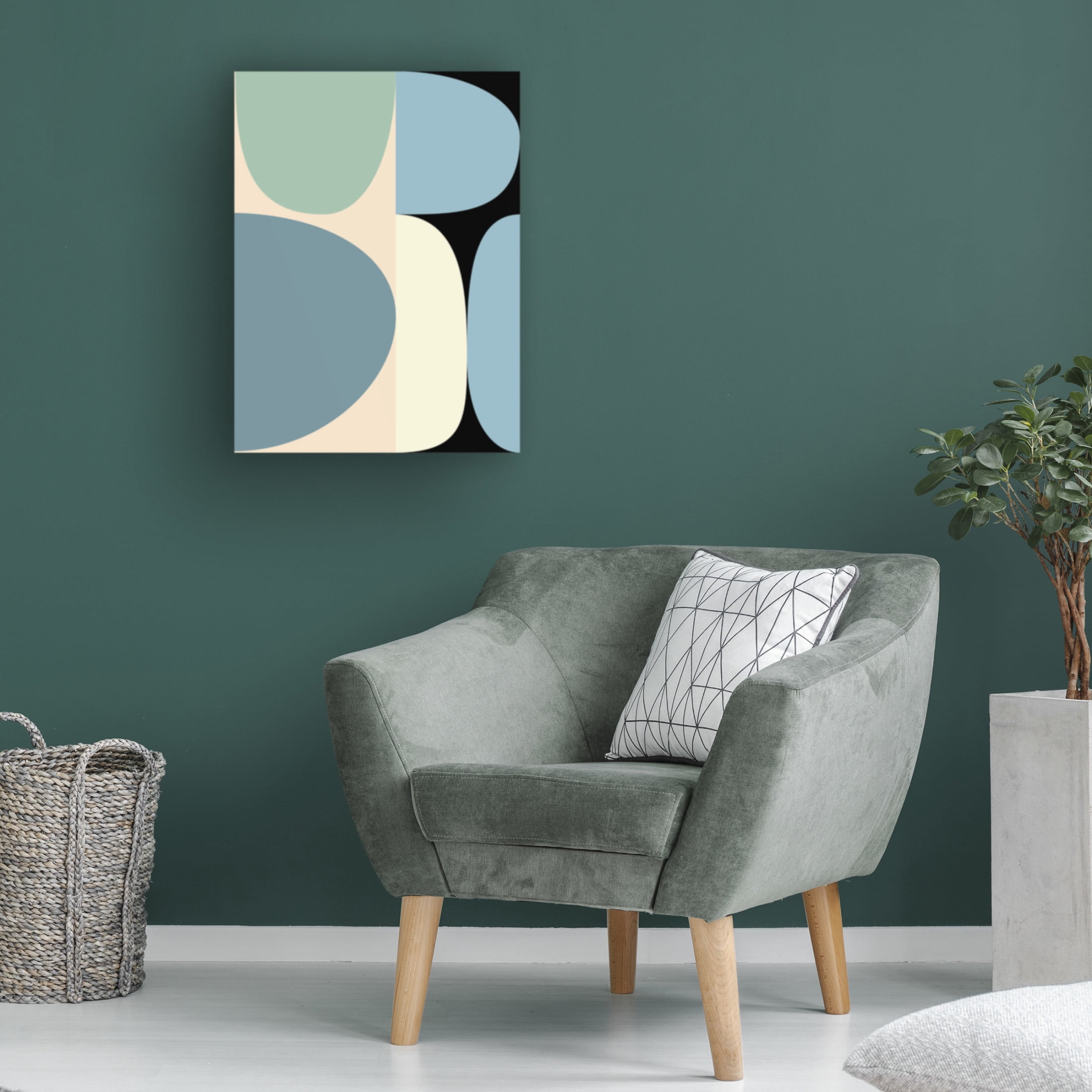 Trademark Fine Art Ana Rut Bre Mid Century Pastel 17 Canvas Wall Art