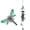Green, variant on Outdoor Chimes - 35" Metal Art Butterfly Birds Owls Large Wind Chimes for Patio Porch Pathway Home Balcony Farmhouse, Wind Chime Bell Gift for July 4th, Birthday, Housewarming,Brown,Hummingbird