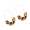 thumbnail image 2 of Qarigey 1 par de aretes de estilo simple con estampado de leopardo en forma de U para niñas adolescentes Ropa, zapatos y accesorios Miscelánea tortuga ligera Qarigey AP010170-13, 2 of 6