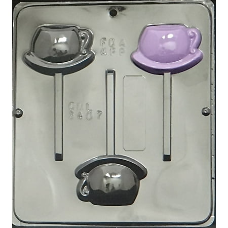 - 3407 Tea Cup Lollipop Chocolate Candy Mold