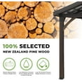 thumbnail image 5 of YODOLLA 14.5x12ft Outdoor Wooden Gazebo,Grill Pergola Gazebo Clearance Hard-Top Gazebo for Patios, Garden,Coffee, 5 of 6