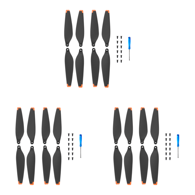 2 Pares Accesorios Drones Reemplazo Hélices para PC DJI Mini 3 () Naranja