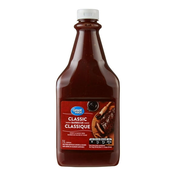 Great Value Classic Barbecue Sauce, 1 L