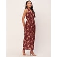 thumbnail image 3 of Moomaya Women's Printed Halter Maxi Dress, Sleeveless V-Neck Evening Dress, 3 of 7