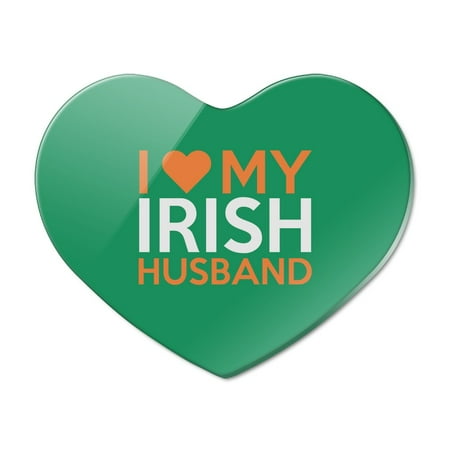 

I Love My Irish Husband Heart Acrylic Fridge Refrigerator Magnet