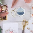 thumbnail image 6 of 3drose, 3 Sails on Sparkly Seas, 3 inch Snowflake Porcelain Ornament, 6 of 7