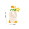 thumbnail image 3 of Cute White Duck Car Dashboard Ornament Resin Figurine Auto Center Console Screen Decor, Adorable Vehicle Interior Desktop Display Decoration, 3 of 8