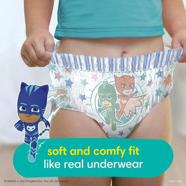 The best potty-training pants I've ever had, said every baby! Because  Padded Underwear Holds up to 1 pee Is Semi-Waterproof 3 Layer