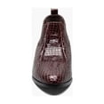 thumbnail image 6 of Stacy Adams Sandoval Cuban Heel Boot Croco print Burgundy 25666-601, 6 of 7