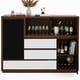 thumbnail image 5 of Hogare Mueble Bufetera Galicia, Cava Multifuncional de Melamina Parota Blanco, 5 of 6