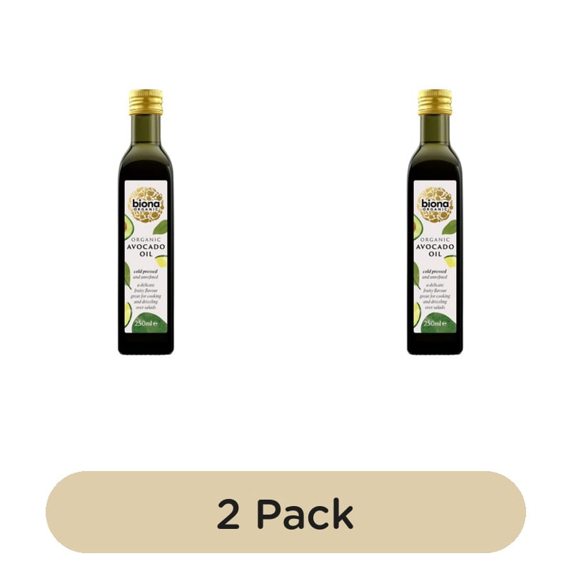 Biona Cold Pressed Organic Avocado Oil 250ml, British Import (Pack of 2)