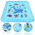 thumbnail image 5 of Growsly 67"Splash Pad for Kids Sprinkler Water Toy Outdoor Pool Toy,  for 2-7 Y Boys Girs, Blue, 5 of 7