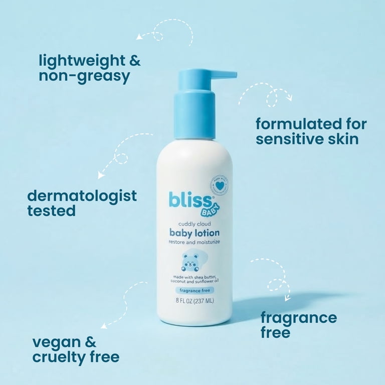 Bliss Baby Lotion Premium Fragrance-Free, 8 fl oz photo 4